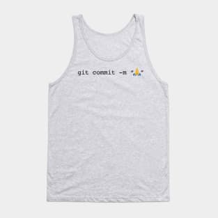 git commit prayer hands emoji Tank Top